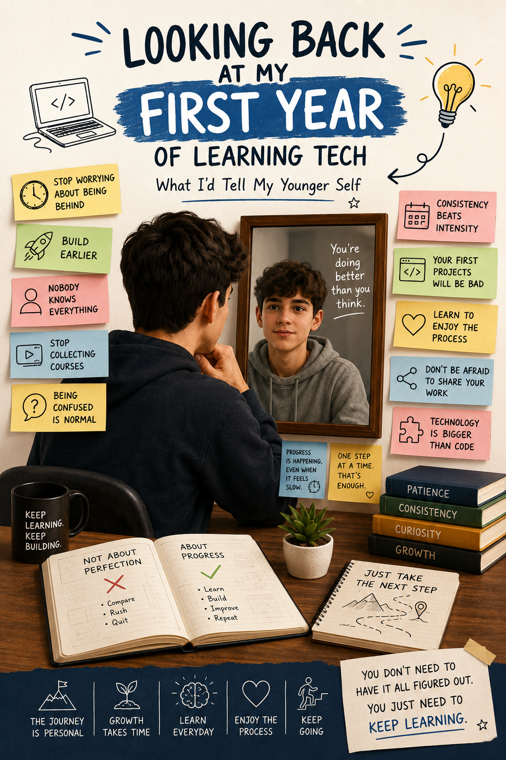 Looking Back at My First Year of Learning Tech: What I'd Tell My Younger Self